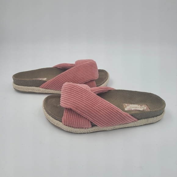 Band of Gypsies Dusty Pink Move Over Comfort Arch Slip On Slide Sandals Size 6 - Picture 3 of 12